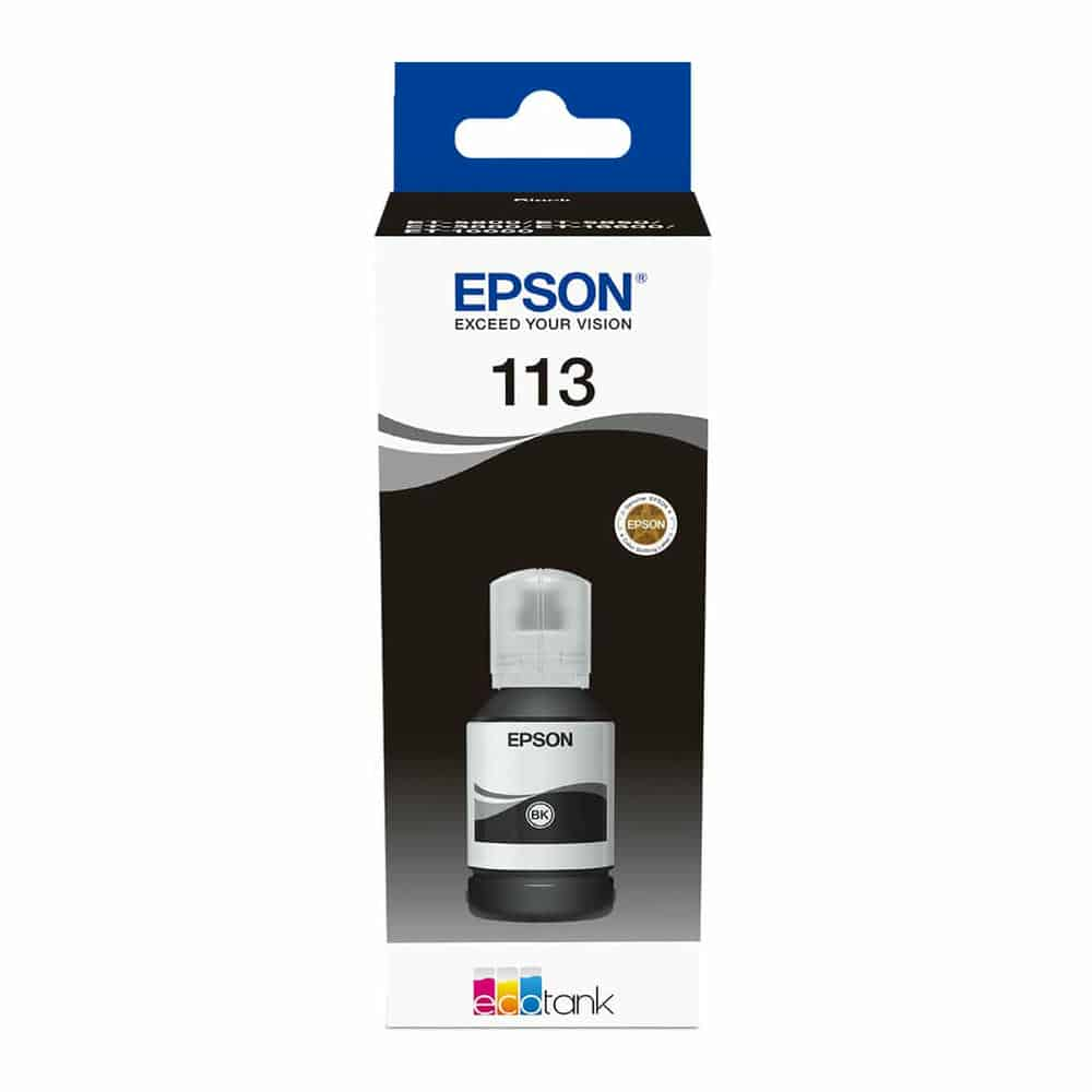 Epson 113 Black Pigment Ink 127ml Refill Bottle